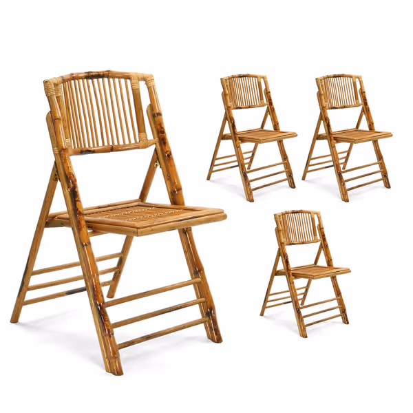 Bonnlo Bamboo Folding Chairs